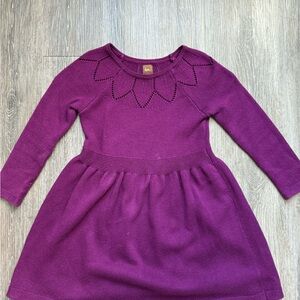 EUC Tea Collection Purple Sweater Dress